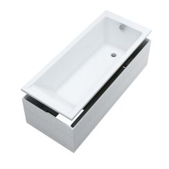 Schedline Milos Set vaňa s nosičom 160x70 cm biela 3WSP.MS1P-16070