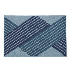 Kleine Wolke Cross koberček do kúpeľne 140x80 cm obdĺžnik modrá 9181783657