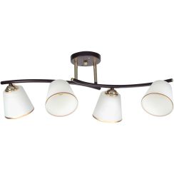 Candellux Greco stropné svietidlo 4x40 W biela-čierna-zlatá 34-22646