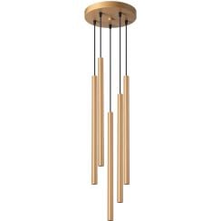 Sollux Lighting Pastelo závesné svietidlo 5x8 W čierna-zlatá SL.1174