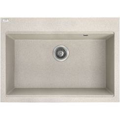 Laveo Tau granitový drez 70x50 cm béžová SBT4107