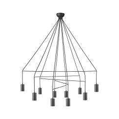 Nowodvorski Lighting Imbria závesné svietidlo viac ako 6x10 W čierna 9680