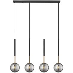 Zuma Line Arcturus závesné svietidlo 4x4 W čierna-zlatá P0574-04D-SDFZ