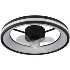 Globo Lighting Gatian stropný ventilátor 1x30 W čierna 03651