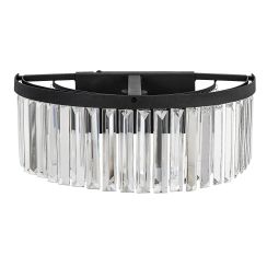 Rabalux Eloisa nástenná lampa 1x25 W čierna-priehľadná 71092