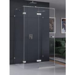 New Trendy Eventa sprchovací kút 120x100 cm štvorcová chromová lesklé/priehľadné sklo EXK-4593