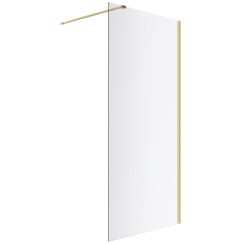 Excellent Vidoq stena sprchového kúta walk -in 120 cm zlatá lesklý/sklo priehľadné KAEX.1506.1200.LP.GL