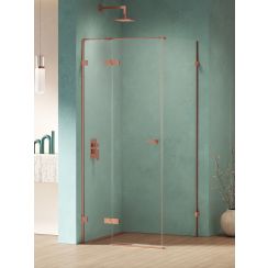 New Trendy Eventa Copper Shine sprchovací kút 120x120 cm obdĺžniková medená lesklé/priehľadné sklo EXK-6399