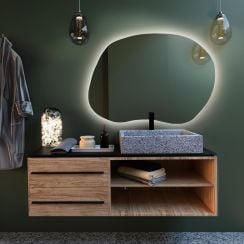 Baltica Design Bright Stain I zrkadlo 100x72 cm s osvetlením 5904107915319