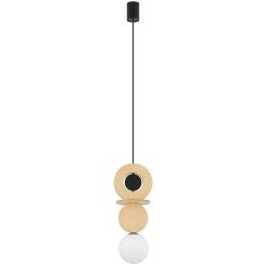 Nowodvorski Lighting Drops Wood závesné svietidlo 1x12 W čierna 11173