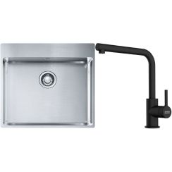 Súprava nerezový drez Franke Box 127.0369.295, kuchynská batéria Franke Lina 115.0712.435