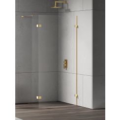 New Trendy Eventa Gold Shine stena sprchového kúta walk -in 120 cm zlatá lesklý/sklo priehľadné EXK-4855