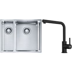 Súprava nerezový drez Franke Box 127.0369.916, kuchynská batéria Franke Lina 115.0712.435