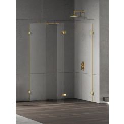 New Trendy Eventa Gold Shine stena sprchového kúta walk -in 120 cm zlatá lesklý/sklo priehľadné EXK-4890