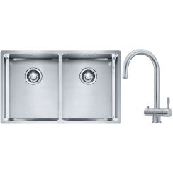 Súprava nerezový drez Franke Box 127.0370.188, kuchynská batéria Franke Eos 120.0179.979