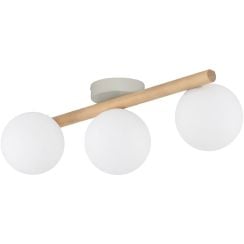 TK Lighting Estera stropné svietidlo 3x8 W biela 5768
