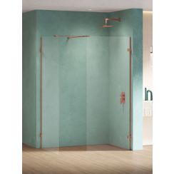 New Trendy Eventa Copper Shine sprchový kút walk-in 150x100 cm medená lesklé/priehľadné sklo EXK-6575