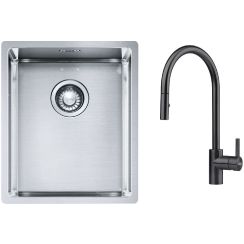 Súprava nerezový drez Franke Box 127.0453.653, kuchynská batéria Franke Eos 115.0613.671