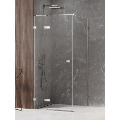 New Trendy Avexa sprchovací kút 120x70 cm štvorcová chromová lesklé/priehľadné sklo EXK-1503