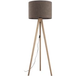 TK Lighting Grand stojaca lampa 1x15 W drevo-hnedá 16026