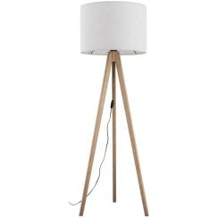 TK Lighting Grand stojaca lampa 1x15 W drevo 16007