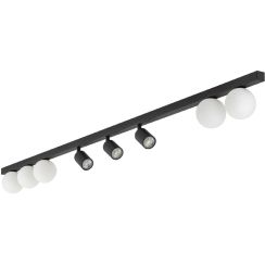 TK Lighting Vox stropné svietidlo x10 W čierna 10004