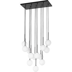 TK Lighting Martin závesné svietidlo x6 W biela-čierna 10079