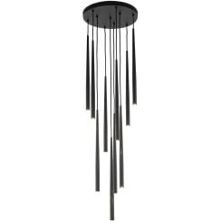 TK Lighting Piano závesné svietidlo x8 W čierna 10114