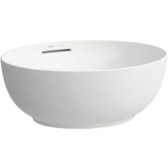 Laufen Ilbagnoalessi umývadlo 45x40 cm oválny pultové umývadlo biela matná H8189767571091