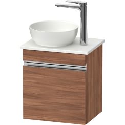 Duravit Sivida skrinka 40x32.5x44 cm závesná kúpeľňová skrinka pod umývadlo orech-chrómová SV4656L10790000