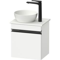 Duravit Sivida skrinka 40x32.5x44 cm závesná kúpeľňová skrinka pod umývadlo biela-čierna SV4656RBD180000