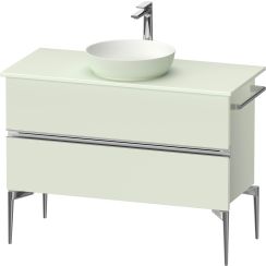 Duravit Sivida skrinka 104.5x47.5x54.8 cm závesná kúpeľňová skrinka pod umývadlo zelená-chrómová SV4659010HH0000