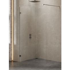 New Trendy Avexa Gunmetal Brushed stena sprchového kúta walk -in 70 cm brúsený/sklo priehľadné EXK-7090