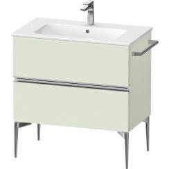 Duravit Sivida skrinka 81x47.7x59.1 cm závesná kúpeľňová skrinka pod umývadlo zelená-chrómová SV4644010HH0000