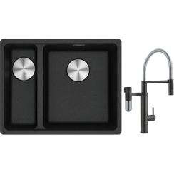 Súprava kuchynská batéria Franke Vital Semi-Pro 120.0621.313, granitový drez Franke Maris 125.0687.269
