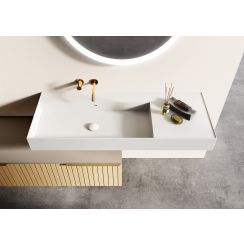 Elita Level umývadlo 100.5x45.5 cm obdĺžnik klasické umývadlo biela RE041461185290