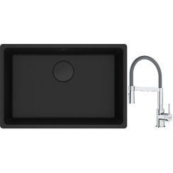 Súprava granitový drez Franke Maris 125.0697.758, kuchynská batéria Franke Lina 115.0626.087, 112.0545.792