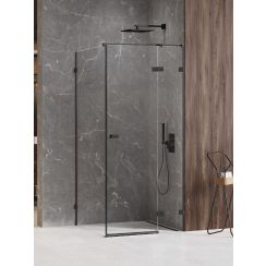 New Trendy Avexa Black XR sprchovací kút 120x90 cm štvorcová čierna matné/priehľadné sklo EXK-6890