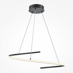Maytoni Curve závesné svietidlo 1x31 W čierna MOD242PL-L33BK