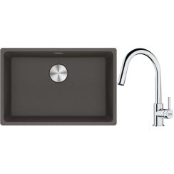 Súprava granitový drez Franke Maris 125.0716.376, kuchynská batéria Franke Lina 115.0693.229