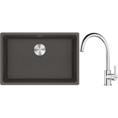 Súprava granitový drez Franke Maris 125.0716.376, kuchynská batéria Franke Lina 115.0693.228
