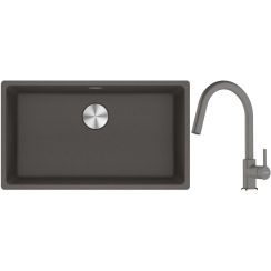 Súprava granitový drez Franke Maris 125.0716.377, kuchynská batéria Franke Lina 115.0626.057