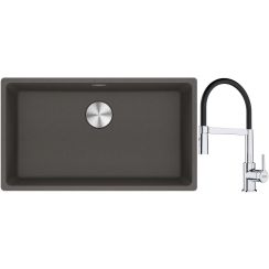 Súprava granitový drez Franke Maris 125.0716.377, kuchynská batéria Franke Lina 115.0626.085