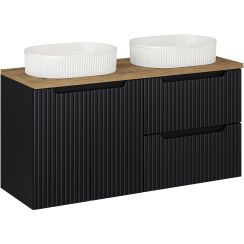 Súprava skrinka Comad Nova Black NOVA BLACK D2 82-60-2S, skrinka Comad Nova Black NOVA BLACK D2 82-60-2D, BEYOND 5 WHITE ( E-6564 ), NOVA OAK A 89-120