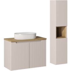 Súprava skrinka Comad Nova Cashmere NOVA CASHMERE 82-80-2D, skrinka Comad Nova Cashmere NOVA CASHMERE 80-03-2D, BEYOND 5 WHITE ( E-6564 ), NOVA OAK A 83-27-Q(W83-04A), NOVA OAK A 89-80
