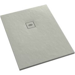 Schedline Protos Cement Stone obdĺžniková sprchová vanička + mriežka 120x80 cm cementová 3SP.P1P-80120/CT/ST-M1/CT/ST