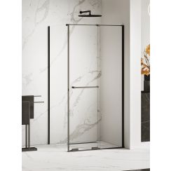 New Trendy Smart Black sprchovací kút 150x100 cm štvorcová čierna matné/priehľadné sklo EXK-6666