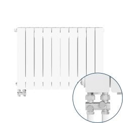 KFA Armatura ADR500 ohrievač do miestnosti 57x80.5 cm podłączenie dolné biela 763-104-44