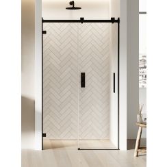 New Trendy Softi X Black sprchové dvere 120 cm posuvné čierna matná/priehľadné sklo EXK-5355