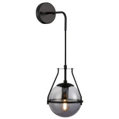 GTV Drop nástenná lampa 1x25 W čierna-dymová OS-DRO4-10-DEC